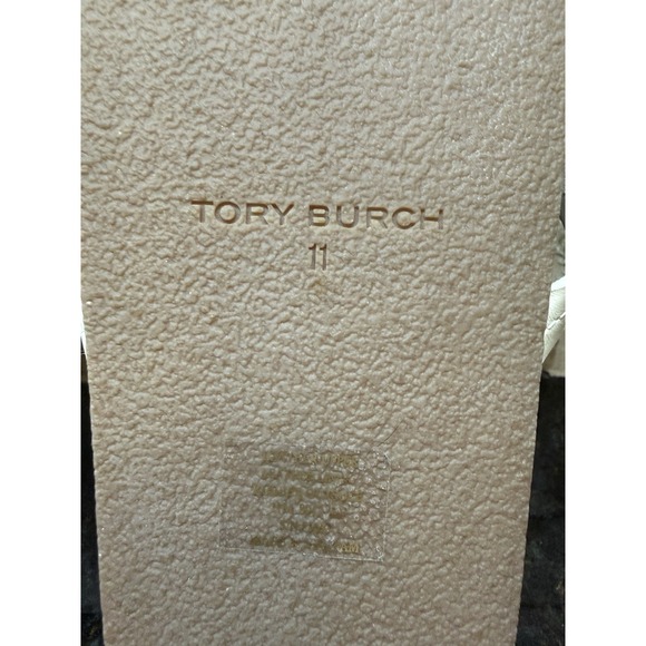 NWOB Tory Burch Miller Cloud Soft Leather Sandal Women's 11 White With Bag - Picture 4 of 4